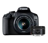 CANON EOS 2000D Appareil photo Reflex 24,1 Mpx + 2 Objectifs EF-S 18-55 IS II & EF 50mm F/1,8 STM