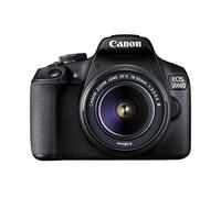 Canon EOS 2000d | Appareil Photo Réflex + (APS-C, 24.1 MP, WiFi, Full HD) + Objectif EF-S 18-55mm f/3,5-5,6 DC III, Noir