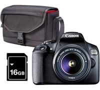 Canon EOS 2000D BK 18-55 IS + SB130 +16GB EU26 Kit d'appareil-photo SLR 24,1 MP CMOS 6000 x 4000 pixels Noir