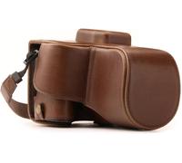 Canon EOS 250D, 200D 18-55mm Lens Ever Ready - Étui de Protection en Cuir avec Bandoulière.[X56]