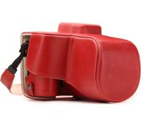 Canon EOS 250D, 200D 18-55mm Lens Ever Ready - Étui de Protection en Cuir avec Bandoulière.[X57]