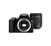 Canon EOS 250D Kit SLR 24.1MP CMOS, Résolution 6000x4000, Vidéo 4K UHD, Écran Tactile 3", Objectif EF-S 18-55mm f/4-5.6 IS STM, WiFi, Noir