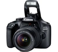 Canon EOS 4000D Kit 18-55mm III Appareil photo reflex numérique avec EF-S 18-55 mm IS II 18 Mill. pixel noir viseur optique, avec