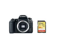 CANON EOS 77D Boîtier + carte SD SanDisk Extreme 64 Go