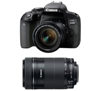 Canon EOS 800D + 18-55 IS STM + 55-250 IS STM