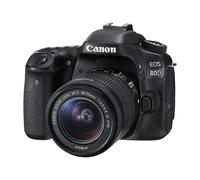 Canon EOS 80D - Appareil photo numérique - Reflex - 24.2 MP - APS-C - 1080p / 60 pi/s - 3x zoom optique objectif EF-S 18-55 mm IS STM - Wi-Fi, NFC