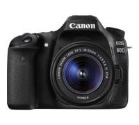 CANON EOS 80D appareil photo reflex numérique avec objectif zoom 18-55 mm f/3,5-5,6 IS STM - Noir, Noir