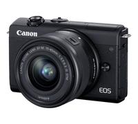 Canon EOS M200 - Appareil photo numérique - sans miroir - 24.1 MP - APS-C - 4K / 25 pi/s - 3x zoom optique objectif EF-M 15 - 45 mm IS STM - Wi-Fi, Bluetooth - noir