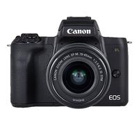 Canon EOS M50 - Appareil photo num?rique - sans miroir - 24.1 MP - APS-C - 4K / 25 pi/s - 3x zoom optique objectif EF-M 15 - 45 mm IS STM - Wi-Fi, NFC, Bluetooth - noir