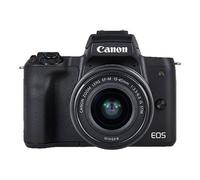 Canon EOS M50 - Appareil photo numérique - sans miroir - 24.1 MP - APS-C - 4K / 25 pi/s - 3x zoom optique objectif EF-M 15 - 45 mm IS STM - Wi-Fi, NFC, Bluetooth - noir