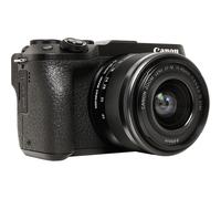 Canon EOS M6 Mark II - Appareil photo numérique - sans miroir - 32.5 MP - APS-C - 4K / 30 pi/s - 3x zoom optique objectif EF-M 15 - 45 mm IS STM - Wi-Fi, Bluetooth - noir