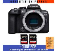 Canon EOS R10 + 2 SanDisk 64GB Extreme PRO UHS-II SDXC 300 MB/s + Guide PDF '20 TECHNIQUES POUR RÉUSSIR VOS PHOTOS