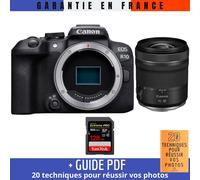 Canon EOS R10 + RF 15-30mm F4.5-6.3 IS STM + 1 SanDisk 128GB Extreme PRO UHS-II SDXC 300 MB/s + Guide PDF '20 TECHNIQUES POUR RÉUSSIR VOS PHOTOS