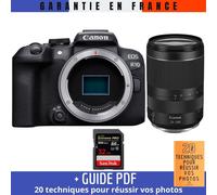 Canon EOS R10 + RF 24-240mm F4-6.3 IS USM + 1 SanDisk 32GB Extreme PRO UHS-II SDXC 300 MB/s + Guide PDF '20 TECHNIQUES POUR RÉUSSIR VOS PHOTOS