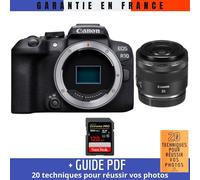 Canon EOS R10 + RF 35mm F1.8 IS Macro STM + 1 SanDisk 128GB Extreme PRO UHS-II SDXC 300 MB/s + Guide PDF '20 TECHNIQUES POUR RÉUSSIR VOS PHOTOS