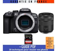 Canon EOS R10 + RF 85mm F2 Macro IS STM + 1 SanDisk 128GB Extreme PRO UHS-II SDXC 300 MB/s + Guide PDF '20 TECHNIQUES POUR RÉUSSIR VOS PHOTOS