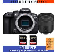 Canon EOS R10 + RF 85mm F2 Macro IS STM + 2 SanDisk 32GB Extreme PRO UHS-II SDXC 300 MB/s + Guide PDF '20 TECHNIQUES POUR RÉUSSIR VOS PHOTOS