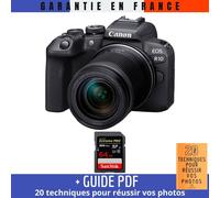 Canon EOS R10 + RF-S 18-150mm F4.5-6.3 IS STM + 1 SanDisk 64GB Extreme PRO UHS-II SDXC 300 MB/s + Guide PDF '20 TECHNIQUES POUR RÉUSSIR VOS PHOTOS