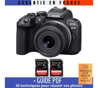 Canon EOS R10 + RF-S 18-45mm F4.5-6.3 IS STM + 2 SanDisk 64GB Extreme PRO UHS-II SDXC 300 MB/s + Guide PDF '20 TECHNIQUES POUR RÉUSSIR VOS PHOTOS