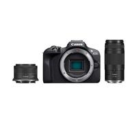 Canon Appareil photo hybride EOS R100 – Kit double zoom RF‑S 18‑45 + RF 75‑300, APS-C, 4K