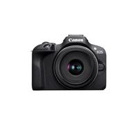 Canon EOS R100 (Boîtier)+Objectifs pour Hybride RF-S 18-45mm & RF-S 55-210mm, Appareil Photo APS-C de 24,1 Mpx, AF CMOS Dual Pixel, Vidéo 4K, Prise de Vue en Continu jusqu'à 6,5 IPS, Wi-Fi & Bluetooth