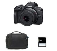Canon Appareil photo hybride EOS R100 avec RF-S 18-45mm f/4.5-6.3 IS STM, sac et carte SD 8 Go