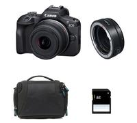 Canon Appareil photo EOS R100 + RF-S 18-45mm IS STM – Garanti 3 ans, Sac, SD 8 Go, Bague EF-EOS R