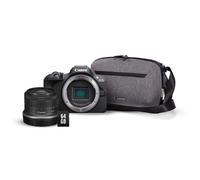 Appareil photo hybride Canon EOS R100 Noir + RF-S 18-45mm f/4.5-6.3 IS STM + Sac photo + carte SD 64 Go