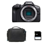 Canon Appareil photo hybride EOS R100 24,1 MP CMOS 6000 x 4000 Noir avec sac et carte SD 8 Go
