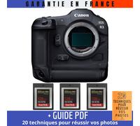 Canon EOS R3 + 3 SanDisk 128GB Extreme PRO CFexpress Type B + Guide PDF ""20 TECHNIQUES POUR RÉUSSIR VOS PHOTOS