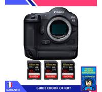 Canon EOS R3 + 3 SanDisk 32GB Extreme PRO UHS-II SDXC 300 MB/s + Ebook 'Devenez Un Super Photographe