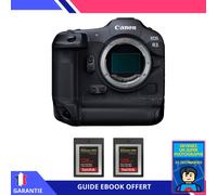 Canon EOS R3 Nu + 2 SanDisk 128GB Extreme PRO CFexpress Type B + Ebook 'Devenez Un Super Photographe