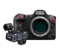 Canon EOS R5 C + Adaptateur de microphone XLR Tascam CA-XLR2d-C pour Canon
