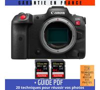 Canon EOS R5 C Nu + 2 SanDisk 64GB Extreme PRO UHS-II SDXC 300 MB/s + Guide PDF ""20 TECHNIQUES POUR RÉUSSIR VOS PHOTOS