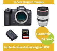 Canon EOS R5 Caméra+CANON Objectif RF 70-200mm f2.8 L IS USM+Canon batterie LP-E6NH Officielle+SanDisk 128 Go Extreme PRO carte SDXC UHS-II