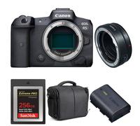 Canon EOS R5 + EF-EOS R + SanDisk 256GB Extreme PRO CFexpress Type B + Canon LP-E6NH + Sac Garantie 2 ans