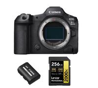 Canon EOS R5 II Boîtier+ Canon LP-E6P batterie + carte mémoire Lexar SDXC 256 Go Professional 2000x UHS-II