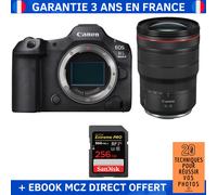 Canon EOS R5 Mark II + RF 15-35mm f/2.8 L IS USM + 1 SanDisk 256GB Extreme PRO UHS-II SDXC 300 MB/s + Ebook '20 Techniques pour Réussir vos Photos' - Appareil Photo Hybride Canon