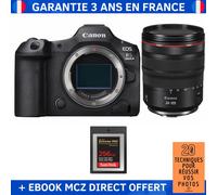 Canon EOS R5 Mark II + RF 24-105mm f/4 L IS USM + 1 SanDisk 256GB Extreme PRO CFexpress Type B + Ebook '20 Techniques pour Réussir vos Photos' - Appareil Photo Hybride Canon