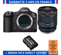 Canon EOS R5 Mark II + RF 50mm f/1.2 L USM + 1 Canon LP-E6P + Ebook '20 Techniques pour Réussir vos Photos' - Appareil Photo Hybride Canon