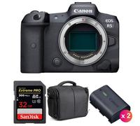 Canon EOS R5 Nu + SanDisk 32GB Extreme PRO UHS-II SDXC 300 MB/s + 2 Canon LP-E6NH + Sac