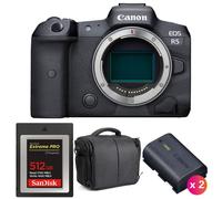 Canon EOS R5 Nu + SanDisk 512GB Extreme PRO CFexpress Type B + 2 Canon LP-E6NH + Sac