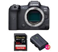 Canon EOS R5 Nu + SanDisk 64GB Extreme PRO UHS-II SDXC 300 MB/s + 2 Canon LP-E6NH
