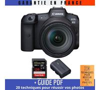 Canon EOS R5 + RF 24-105mm F4L IS USM + SanDisk 128GB Extreme PRO UHS-II SDXC 300 MB/s + Canon LP-E6NH + Guide PDF MCZ DIRECT '20 TECHNIQUES POUR RÉUSSIR VOS PHOTOS