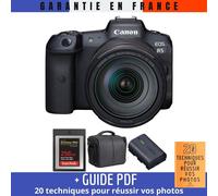 Canon EOS R5 + RF 24-105mm F4L IS USM + SanDisk 256GB Extreme PRO CFexpress Type B + LP-E6NH + Sac + Guide PDF MCZ DIRECT '20 TECHNIQUES POUR RÉUSSIR VOS PHOTOS
