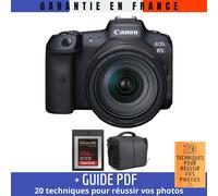 Canon EOS R5 + RF 24-105mm F4L IS USM + SanDisk 256GB Extreme PRO CFexpress Type B + Sac + Guide PDF MCZ DIRECT '20 TECHNIQUES POUR RÉUSSIR VOS PHOTOS