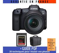 Canon EOS R5 + RF 24-105mm F4L IS USM + SanDisk 512GB Extreme PRO CFexpress Type B + Sac + Guide PDF MCZ DIRECT '20 TECHNIQUES POUR RÉUSSIR VOS PHOTOS