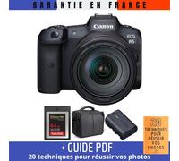 Canon EOS R5 + RF 24-105mm F4L IS USM + SanDisk 64GB Extreme PRO CFexpress Type B + LP-E6NH + Sac + Guide PDF MCZ DIRECT '20 TECHNIQUES POUR RÉUSSIR VOS PHOTOS
