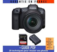 Canon EOS R5 + RF 24-105mm F4L IS USM + SanDisk 64GB Extreme PRO UHS-II SDXC 300 MB/s + Canon LP-E6NH + Guide PDF MCZ DIRECT '20 TECHNIQUES POUR RÉUSSIR VOS PHOTOS
