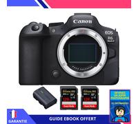 Canon EOS R6 Mark II + 2 SanDisk 128GB Extreme PRO UHS-II 300 MB/s + 1 Canon LP-E6NH + Ebook ""Devenez Un Super Photographe"" - Appareil hybride Canon